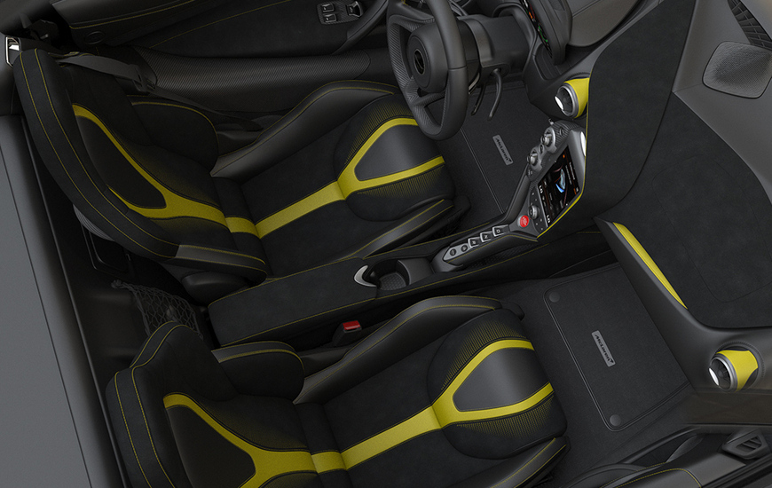 The interiors of new 720S